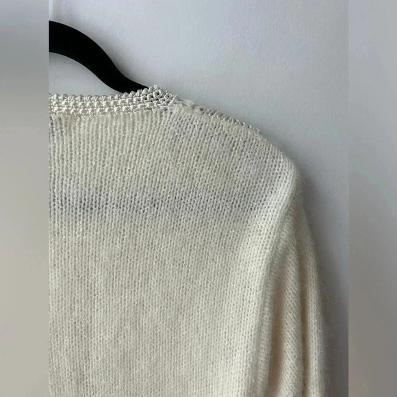 Vintage angora wool cardigan grandmacore patches sweater - Picture 13 of 14